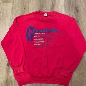 Vintage 1990s Cute Grandma Style Crewneck Sweatshirt